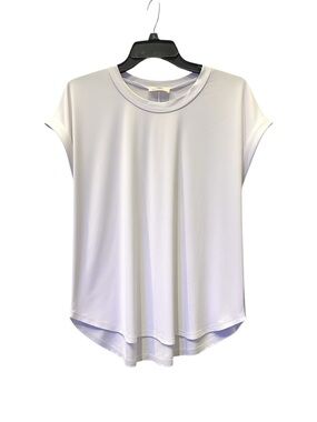 Classic Short Sleeve Crew Neck Top - White